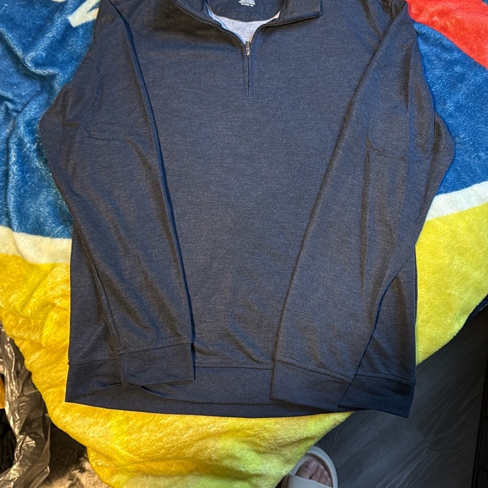 George Blue Zip Up Sweater